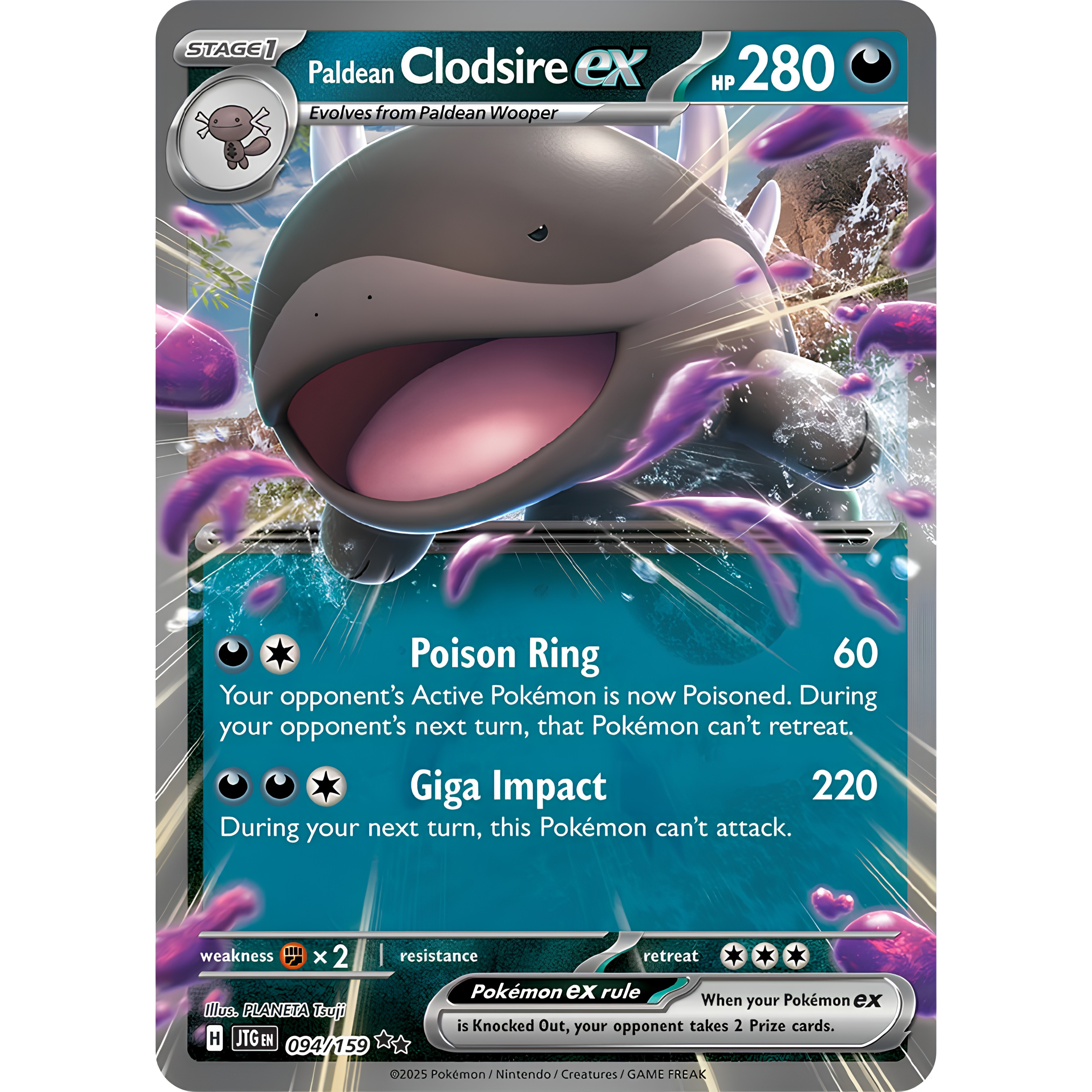 Paldean Clodsire ex #094/159